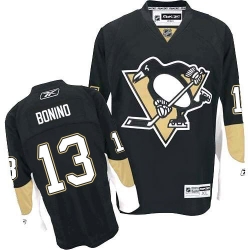 Nick Bonino Reebok Pittsburgh Penguins Authentic Black Home NHL Jersey