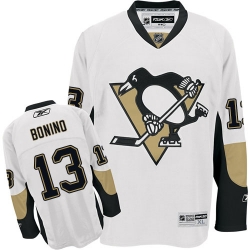 Nick Bonino Reebok Pittsburgh Penguins Premier White Away NHL Jersey