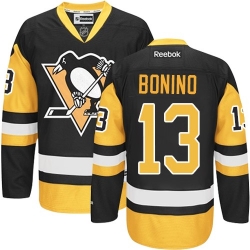 Nick Bonino Reebok Pittsburgh Penguins Premier Gold Black/ Third NHL Jersey