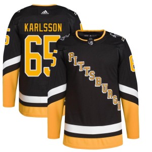 Erik Karlsson Youth Adidas Pittsburgh Penguins Authentic Black 2021/22 Alternate Primegreen Pro Player Jersey