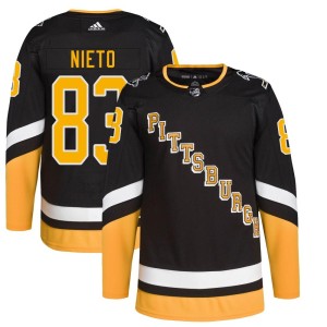 Matt Nieto Youth Adidas Pittsburgh Penguins Authentic Black 2021/22 Alternate Primegreen Pro Player Jersey