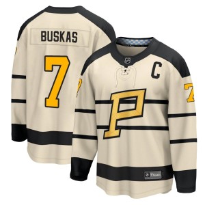 Rod Buskas Men's Fanatics Branded Pittsburgh Penguins Cream 2023 Winter Classic Jersey