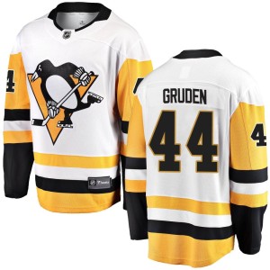 Jonathan Gruden Youth Fanatics Branded Pittsburgh Penguins Breakaway White Away Jersey