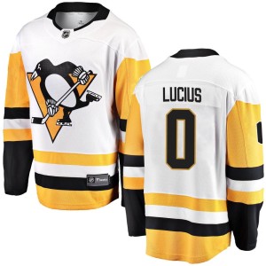 Cruz Lucius Youth Fanatics Branded Pittsburgh Penguins Breakaway White Away Jersey