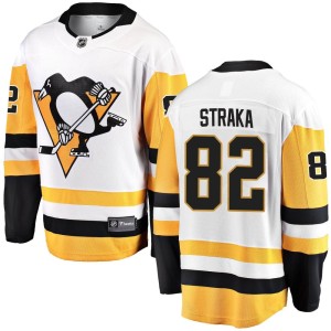 Martin Straka Youth Fanatics Branded Pittsburgh Penguins Breakaway White Away Jersey