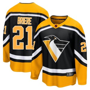 Michel Briere Men's Fanatics Branded Pittsburgh Penguins Breakaway Black Special Edition 2.0 Jersey