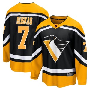 Rod Buskas Men's Fanatics Branded Pittsburgh Penguins Breakaway Black Special Edition 2.0 Jersey