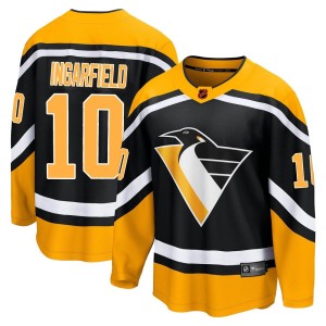 Earl Ingarfield Men's Fanatics Branded Pittsburgh Penguins Breakaway Black Special Edition 2.0 Jersey