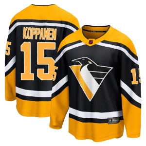 Joona Koppanen Men's Fanatics Branded Pittsburgh Penguins Breakaway Black Special Edition 2.0 Jersey