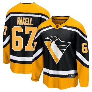 Rickard Rakell Men's Fanatics Branded Pittsburgh Penguins Breakaway Black Special Edition 2.0 Jersey