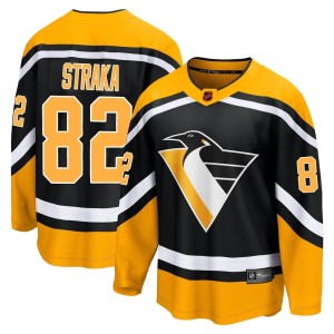 Martin Straka Men's Fanatics Branded Pittsburgh Penguins Breakaway Black Special Edition 2.0 Jersey