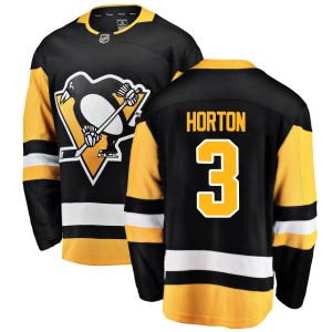 Tim Horton Men's Fanatics Branded Pittsburgh Penguins Breakaway Black Home Jersey