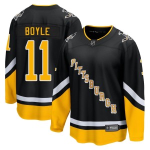 Brian Boyle Men's Fanatics Branded Pittsburgh Penguins Premier Black 2021/22 Alternate Breakaway Player Jersey
