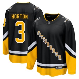 Tim Horton Men's Fanatics Branded Pittsburgh Penguins Premier Black 2021/22 Alternate Breakaway Player Jersey