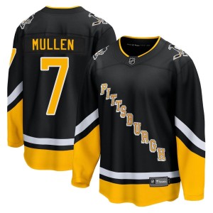 Joe Mullen Men's Fanatics Branded Pittsburgh Penguins Premier Black 2021/22 Alternate Breakaway Player Jersey