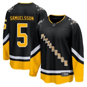 Ulf Samuelsson Men's Fanatics Branded Pittsburgh Penguins Premier Black 2021/22 Alternate Breakaway Player Jersey