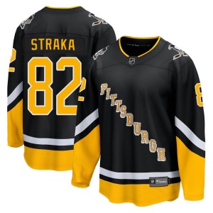 Martin Straka Men's Fanatics Branded Pittsburgh Penguins Premier Black 2021/22 Alternate Breakaway Player Jersey