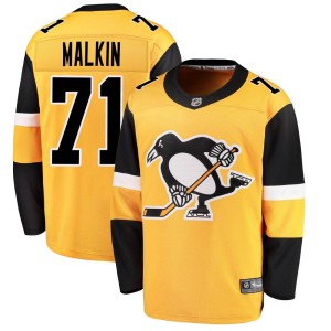 Evgeni Malkin Youth Fanatics Branded Pittsburgh Penguins Breakaway Gold Alternate Jersey