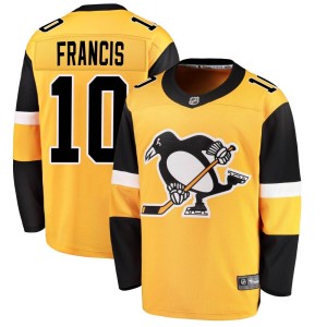 Ron Francis Men's Fanatics Branded Pittsburgh Penguins Breakaway Gold Alternate Jersey