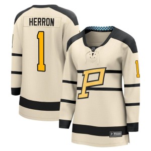 Denis Herron Women's Fanatics Branded Pittsburgh Penguins Cream 2023 Winter Classic Jersey