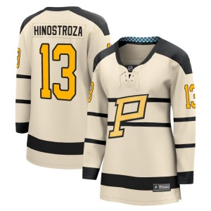 Vinnie Hinostroza Women's Fanatics Branded Pittsburgh Penguins Cream 2023 Winter Classic Jersey