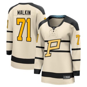Evgeni Malkin Women's Fanatics Branded Pittsburgh Penguins Cream 2023 Winter Classic Jersey