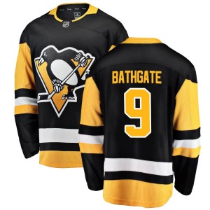 Andy Bathgate Youth Fanatics Branded Pittsburgh Penguins Breakaway Black Home Jersey
