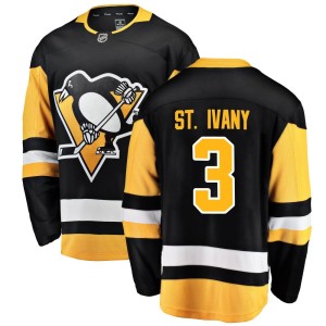 Jack St. Ivany Youth Fanatics Branded Pittsburgh Penguins Breakaway Black Home Jersey