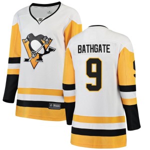 Andy Bathgate Women's Fanatics Branded Pittsburgh Penguins Breakaway White Away Jersey
