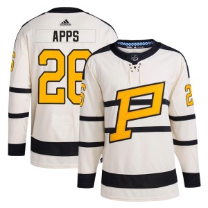 Syl Apps Men's Adidas Pittsburgh Penguins Authentic Cream 2023 Winter Classic Jersey