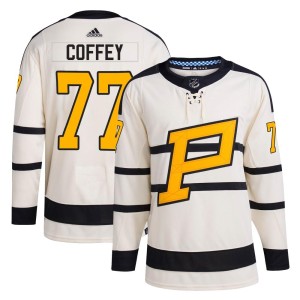 Paul Coffey Men's Adidas Pittsburgh Penguins Authentic Cream 2023 Winter Classic Jersey