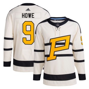 Tanner Howe Men's Adidas Pittsburgh Penguins Authentic Cream 2023 Winter Classic Jersey