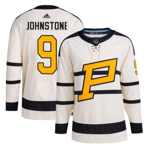 Marc Johnstone Men's Adidas Pittsburgh Penguins Authentic Cream 2023 Winter Classic Jersey