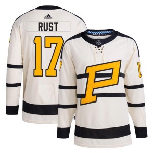 Bryan Rust Men's Adidas Pittsburgh Penguins Authentic Cream 2023 Winter Classic Jersey
