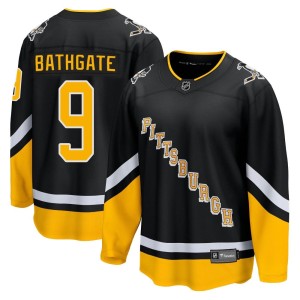 Andy Bathgate Youth Fanatics Branded Pittsburgh Penguins Premier Black 2021/22 Alternate Breakaway Player Jersey