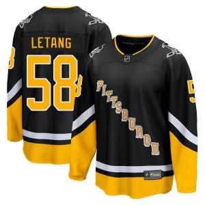Kris Letang Youth Fanatics Branded Pittsburgh Penguins Premier Black 2021/22 Alternate Breakaway Player Jersey
