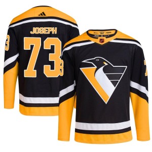 Pierre-Olivier Joseph Men's Adidas Pittsburgh Penguins Authentic Black Reverse Retro 2.0 Jersey