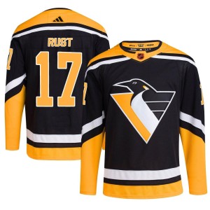 Bryan Rust Men's Adidas Pittsburgh Penguins Authentic Black Reverse Retro 2.0 Jersey
