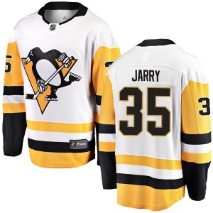 Tristan Jarry Men's Fanatics Branded Pittsburgh Penguins Breakaway White Away Jersey
