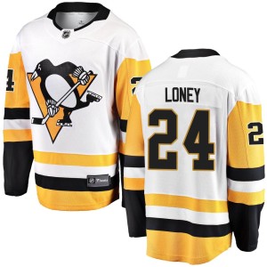 Troy Loney Men's Fanatics Branded Pittsburgh Penguins Breakaway White Away Jersey
