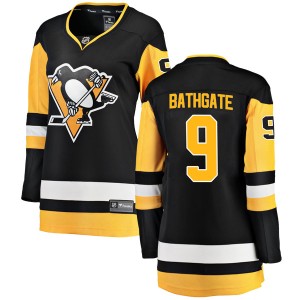 Andy Bathgate Women's Fanatics Branded Pittsburgh Penguins Breakaway Black Home Jersey