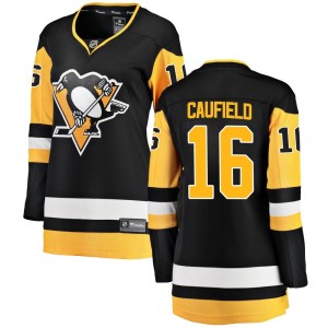 Jay Caufield Women's Fanatics Branded Pittsburgh Penguins Breakaway Black Home Jersey