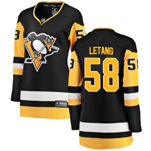 Kris Letang Women's Fanatics Branded Pittsburgh Penguins Breakaway Black Home Jersey