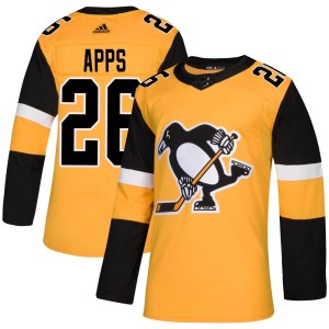 Syl Apps Men's Adidas Pittsburgh Penguins Authentic Gold Alternate Jersey