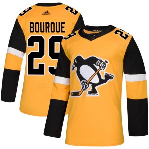 Phil Bourque Men's Adidas Pittsburgh Penguins Authentic Gold Alternate Jersey
