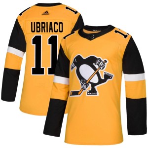 Gene Ubriaco Men's Adidas Pittsburgh Penguins Authentic Gold Alternate Jersey