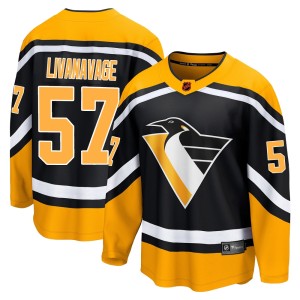 Jake Livanavage Youth Fanatics Branded Pittsburgh Penguins Breakaway Black Special Edition 2.0 Jersey