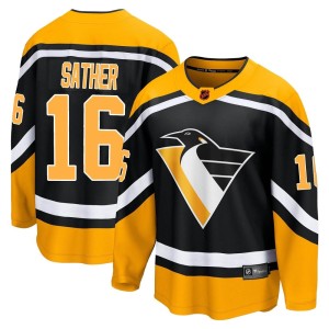 Glen Sather Youth Fanatics Branded Pittsburgh Penguins Breakaway Black Special Edition 2.0 Jersey