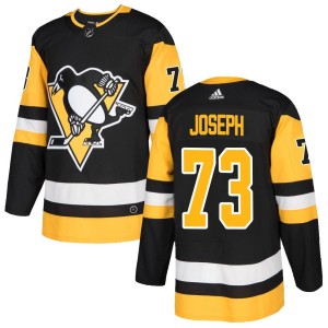 Pierre-Olivier Joseph Men's Adidas Pittsburgh Penguins Authentic Black Home Jersey