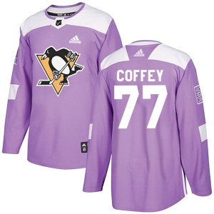 Paul Coffey Youth Adidas Pittsburgh Penguins Authentic Purple Fights Cancer Practice Jersey